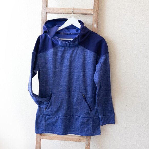 The North Face Jacket Sz M Royal Blue Mountain Athletics Hooded Zip Pockets - Picture 1 of 11